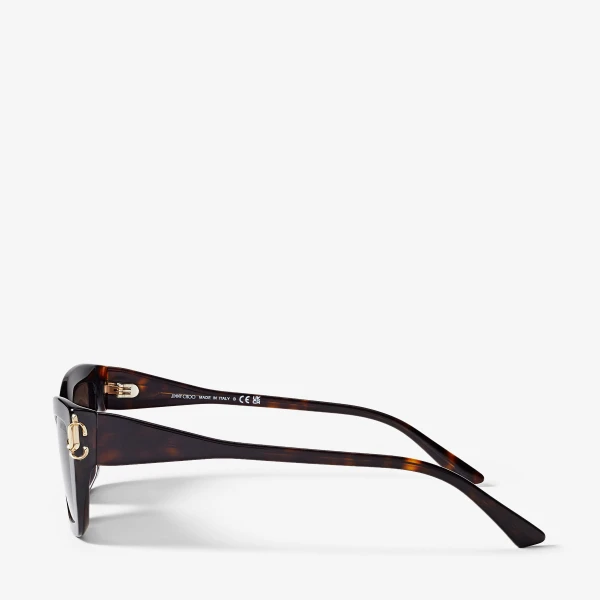 Dark Brown Jimmy Choo Isla Sunglasses, view 3 | Sunglasses