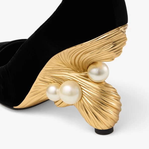 Black Jimmy Choo Ithaca 95 Pumps, view 5 | Sandals