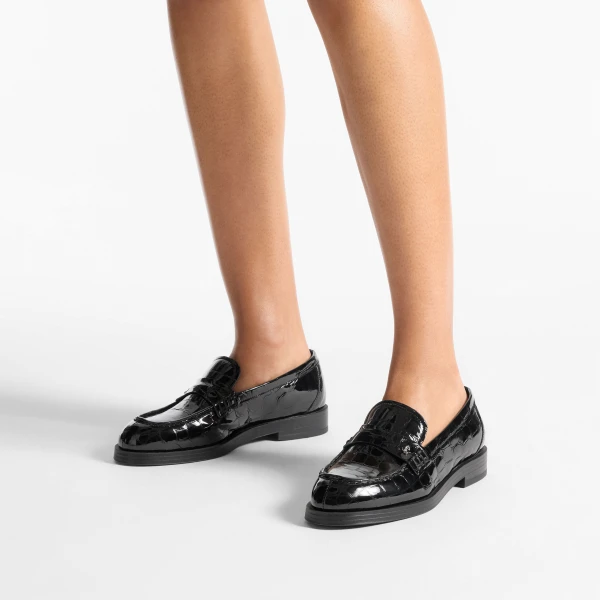 Black Jimmy Choo Ivy Loafer, view 2 | Loafers