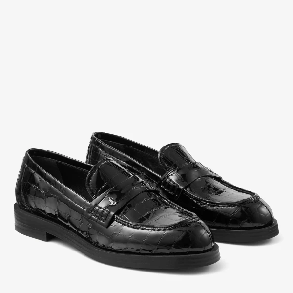 Black Jimmy Choo Ivy Loafer, view 3 | Loafers