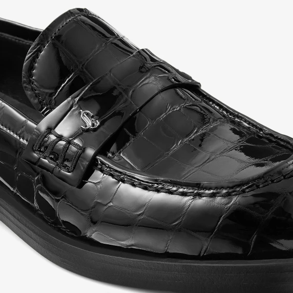 Black Jimmy Choo Ivy Loafer, view 4 | Loafers