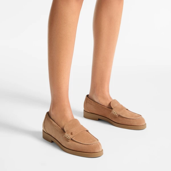 Toffee Jimmy Choo Ivy Loafer, view 2 | Loafers