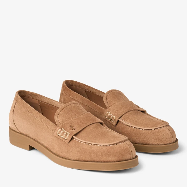 Toffee Jimmy Choo Ivy Loafer, view 3 | Loafers