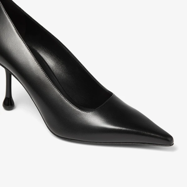 Black Jimmy Choo Ixia 80 Pumps, view 4 | Heels