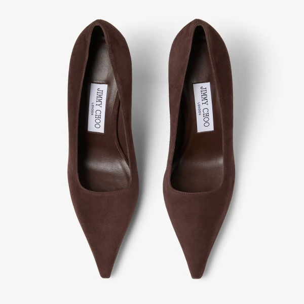 Chocolate Jimmy Choo Ixia 80 Pumps, view 5 | Heels