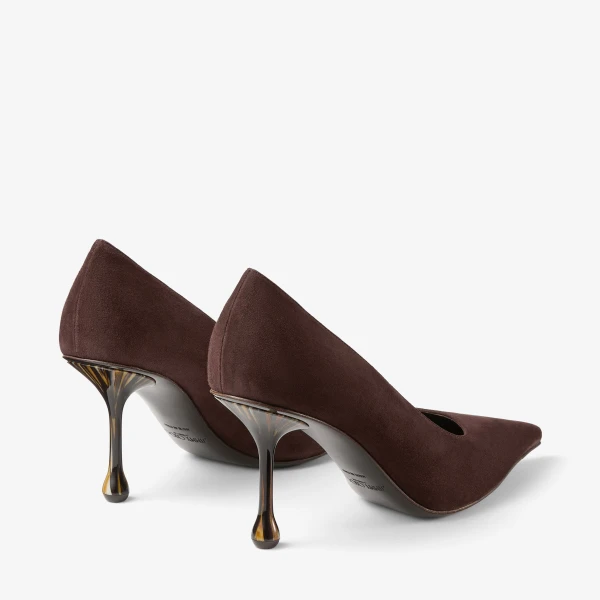 Chocolate Jimmy Choo Ixia 80 Pumps, view 6 | Heels