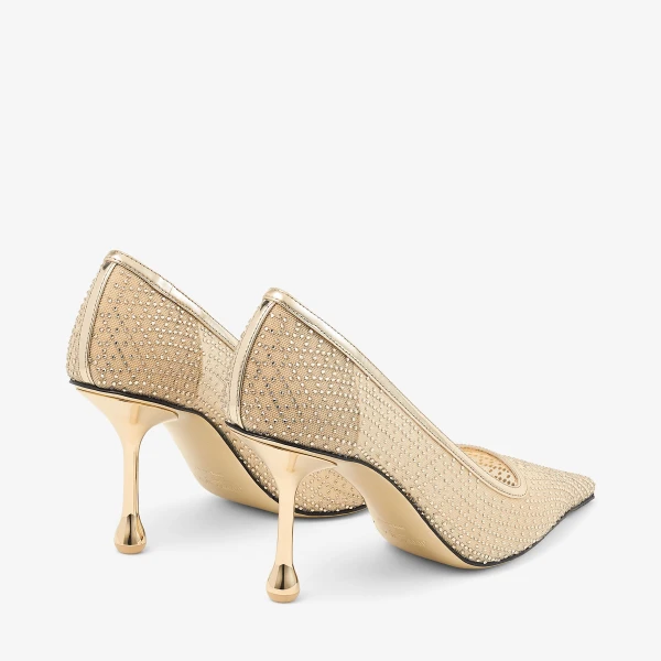 Gold Jimmy Choo Ixia 80 Pumps, view 5 | Heels