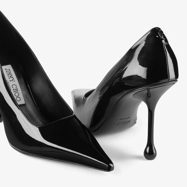Black Jimmy Choo Ixia 95 Pumps, view 3 | Heels