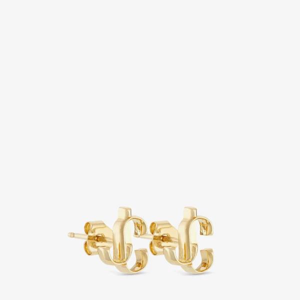 Gold Jimmy Choo JC Mini Studs, view 5 | Earrings