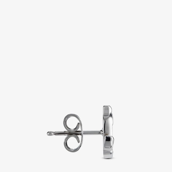Silver Jimmy Choo JC Mini Studs, view 2 | Earrings