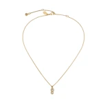 Metallic Jimmy Choo JC Pearl Cube Pendant Necklace | Necklace