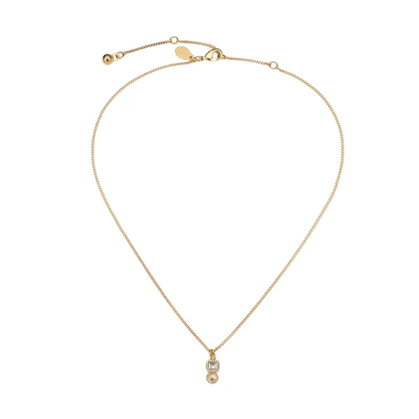 Metallic Jimmy Choo JC Pearl Cube Pendant Necklace | Necklace