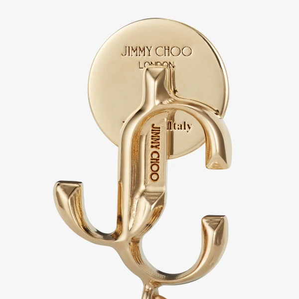 Gold and White Jimmy Choo JC Pearl Earring, view 3 | Earrings