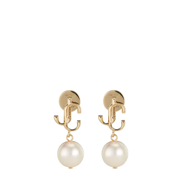 Metallic Jimmy Choo JC Pearl Earring | Earrings