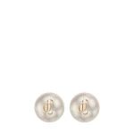 Metallic Jimmy Choo JC Pearl Studs | Earrings