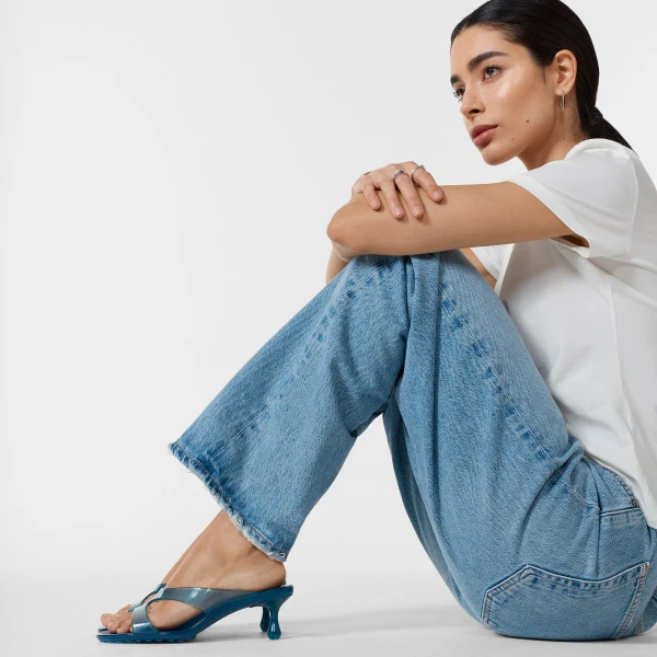 Light Lagoon Jimmy Choo Jelly Drop 50 Sandals, view 2 | Sandals