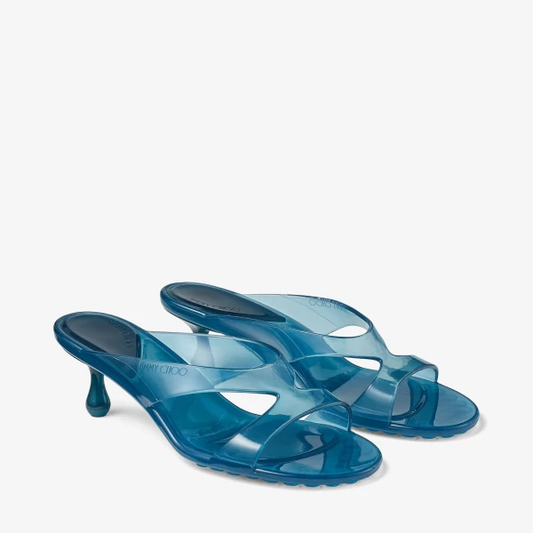 Light Lagoon Jimmy Choo Jelly Drop 50 Sandals, view 4 | Sandals