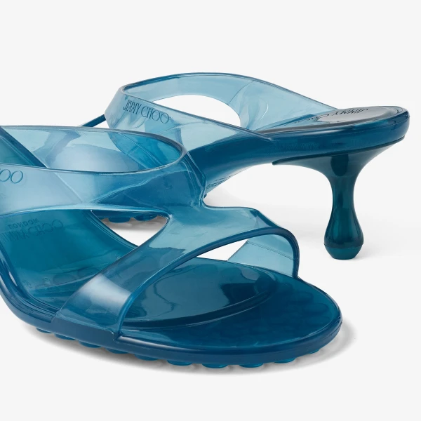 Light Lagoon Jimmy Choo Jelly Drop 50 Sandals, view 5 | Sandals