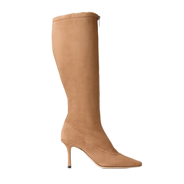 Beige Jimmy Choo Jozi Knee Boot 85 | Boots