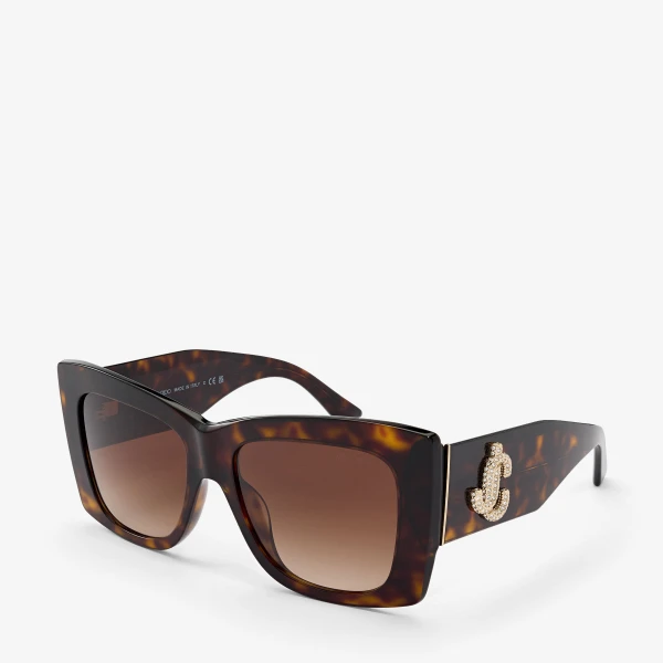 Havana Jimmy Choo Juliana Sunglasses, view 2 | Sunglasses