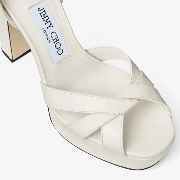 Latte Jimmy Choo Kove 120 Platform Sandals, view 4 | Sandals