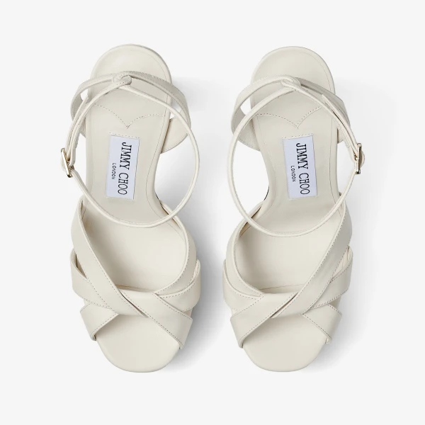 Latte Jimmy Choo Kove 120 Platform Sandals, view 5 | Sandals