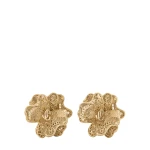 Metallic Jimmy Choo Lace Corsage Studs | Earrings