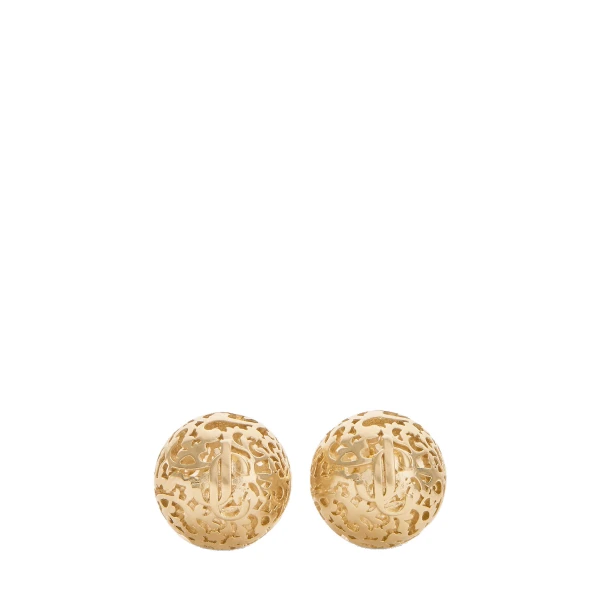 Metallic Jimmy Choo Lace Sphere Studs | Earrings