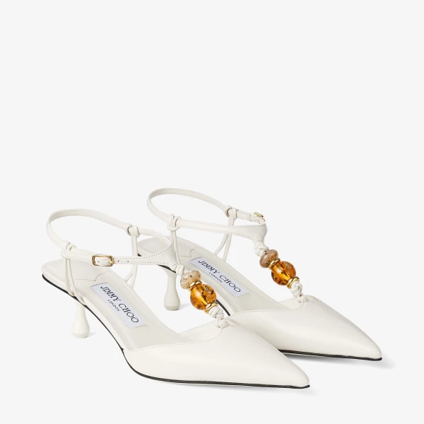 Latte Mix Jimmy Choo Lauri 50 Slingbacks, view 3 | Heels