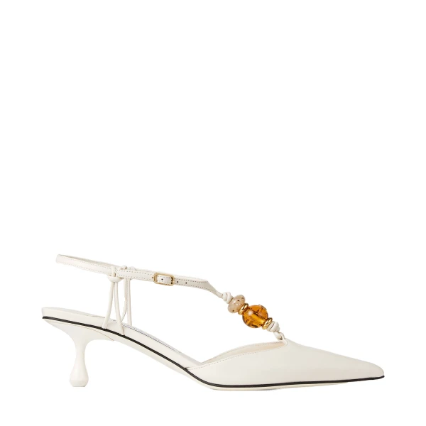 Beige Jimmy Choo Lauri 50 Slingbacks | Heels