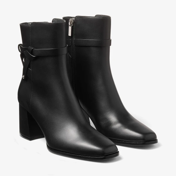 Black Jimmy Choo Lawton Ankle Boot 65, view 3 | Boots