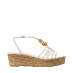 Beige Jimmy Choo Lemi Wedge 50 | Sandals