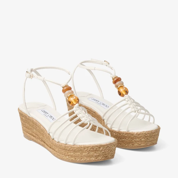 Latte Mix Jimmy Choo Lemi Wedge 50, view 3 | Sandals