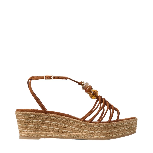 Beige Jimmy Choo Lemi Wedge 50 | Sandals