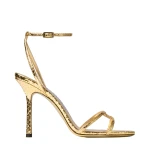 Metallic Jimmy Choo Leo 100 Sandals | Sandals
