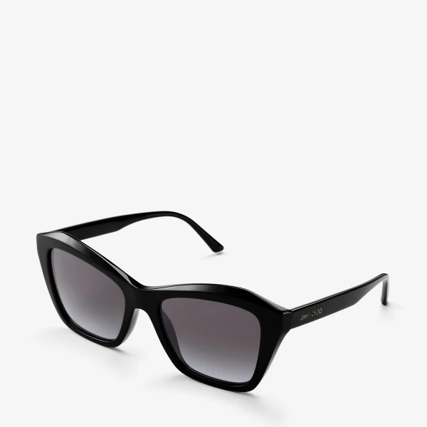 Black Jimmy Choo Lexa Sunglasses, view 2 | Sunglasses