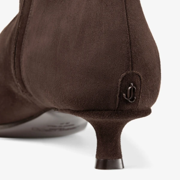 Chocolate Jimmy Choo Lory Ankle Boot 35, view 4 | Boots