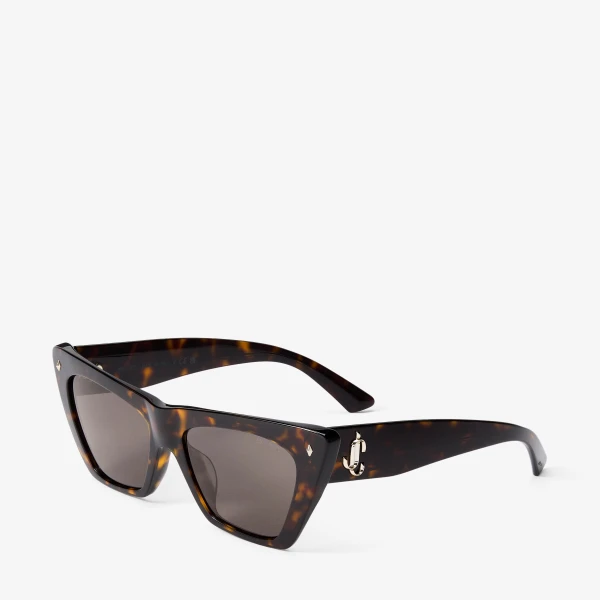 Havana Jimmy Choo Lou Sunglasses, view 2 | Sunglasses