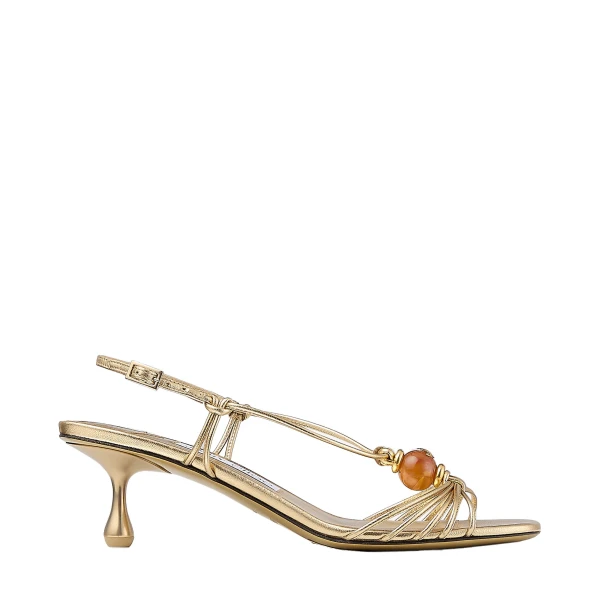 Metallic Jimmy Choo Lova 50 Sandals | Sandals