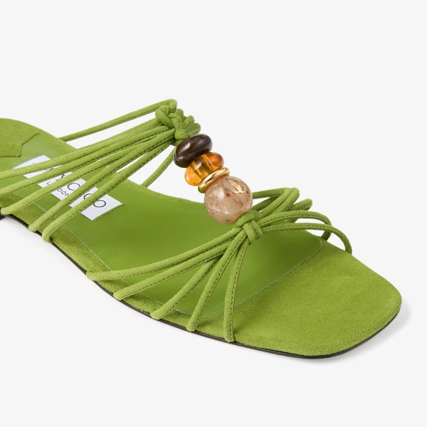 Clover Mix Jimmy Choo Lova Mule Flat, view 4 | Flats