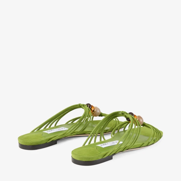 Clover Mix Jimmy Choo Lova Mule Flat, view 5 | Flats