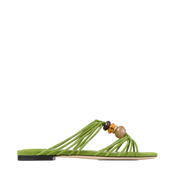Green Jimmy Choo Lova Mule Flat | Flats