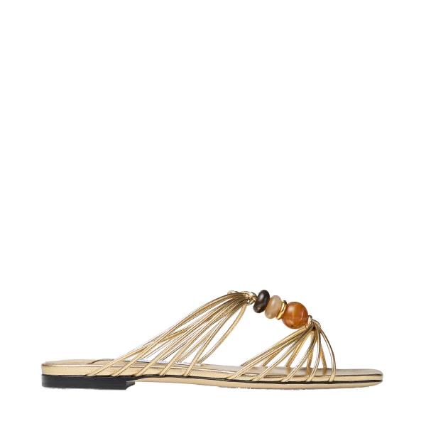 Metallic Jimmy Choo Lova Mule Flat | Flats