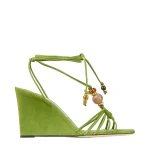 Green Jimmy Choo Lova Wedge 85 | Sandals