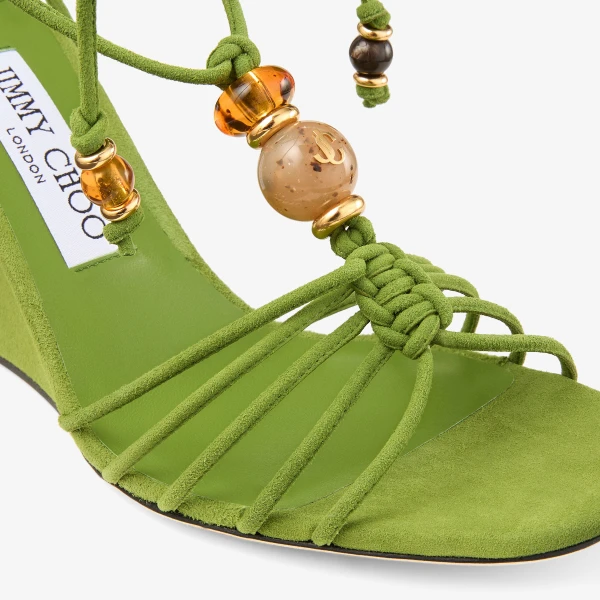 Clover Mix Jimmy Choo Lova Wedge 85, view 4 | Sandals