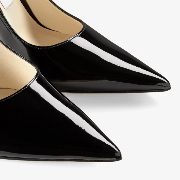 Black Jimmy Choo Love 100 Pumps, view 3 | Heels