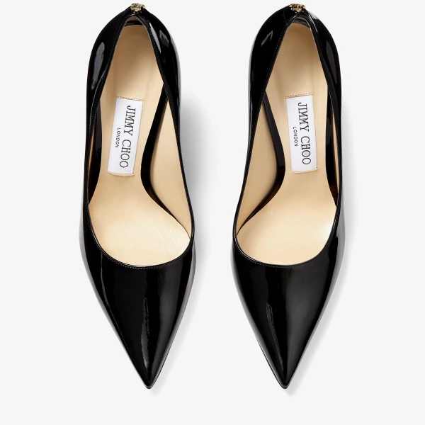 Black Jimmy Choo Love 100 Pumps, view 4 | Heels