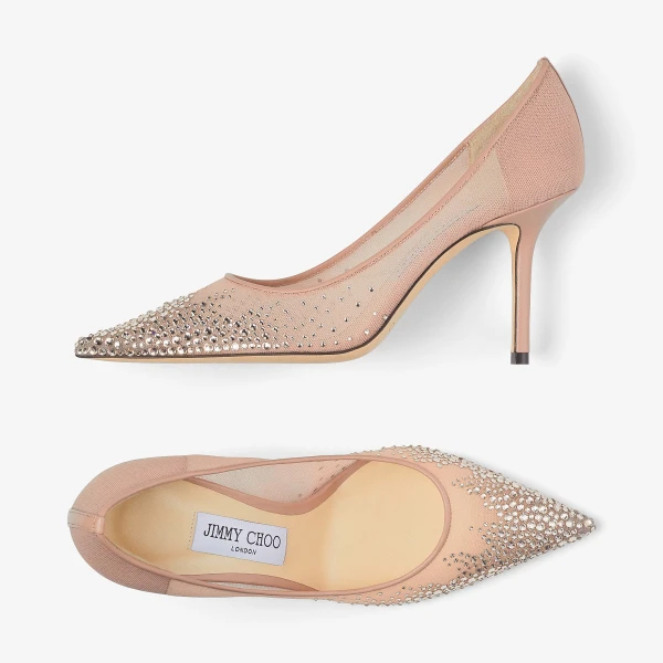 Ballet Pink Jimmy Choo Love 85 Pumps, view 5 | Flats