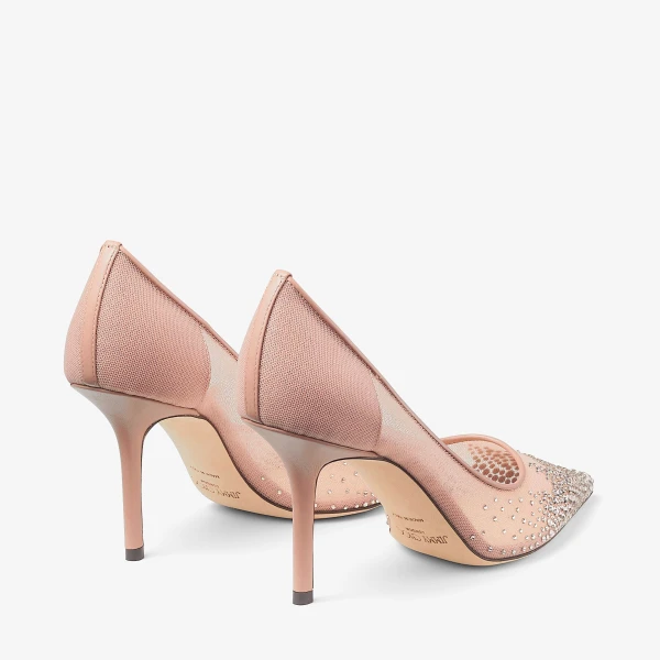 Ballet Pink Jimmy Choo Love 85 Pumps, view 6 | Flats
