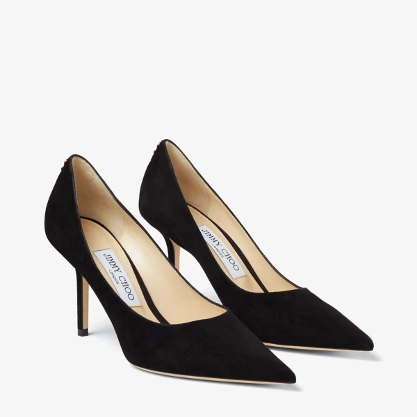 Black Jimmy Choo Love 85 Pumps, view 2 | Heels